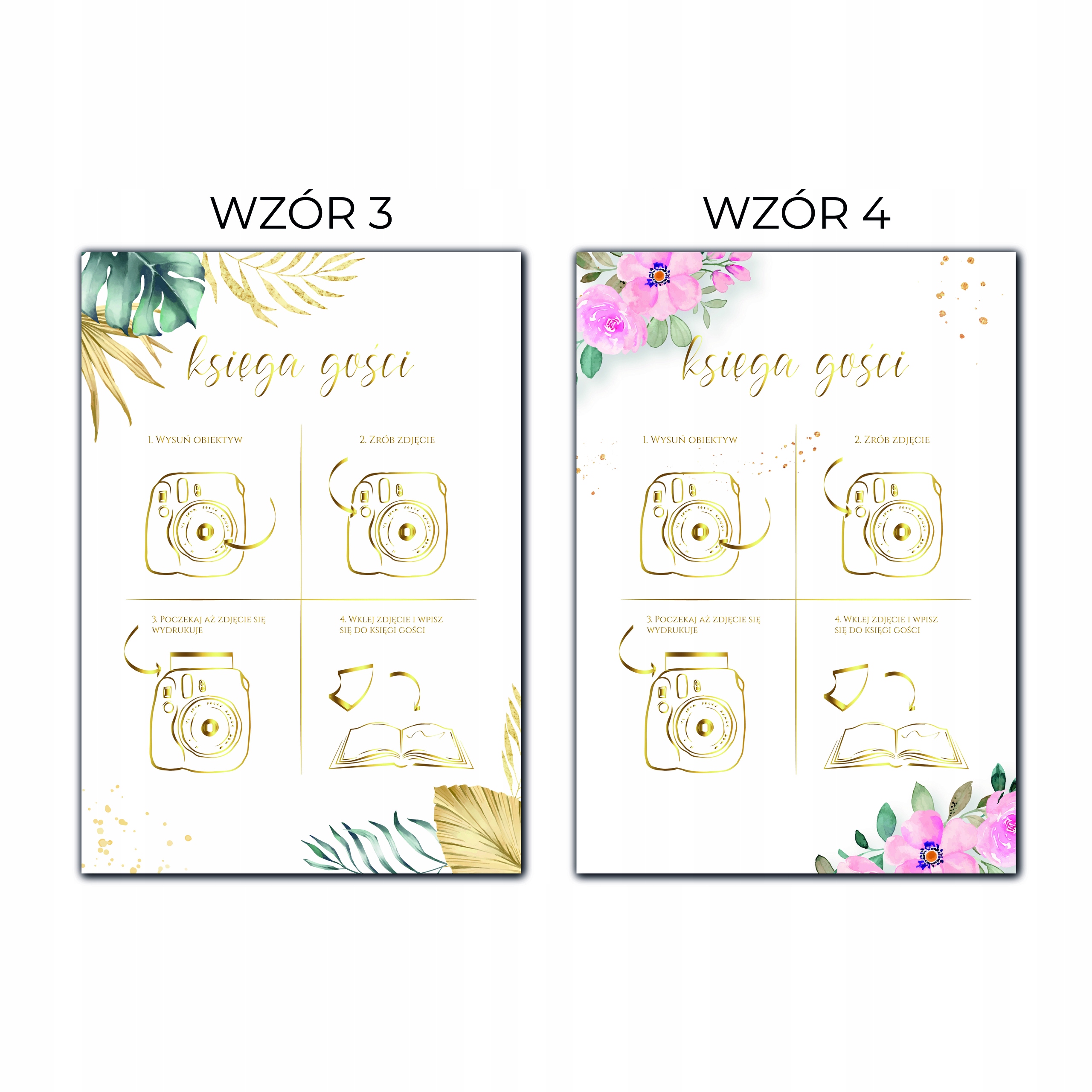 INSTAX APARAT INSTRUKCJA ZŁOCONA WESELE ŚLUB Kształt kwadratowy