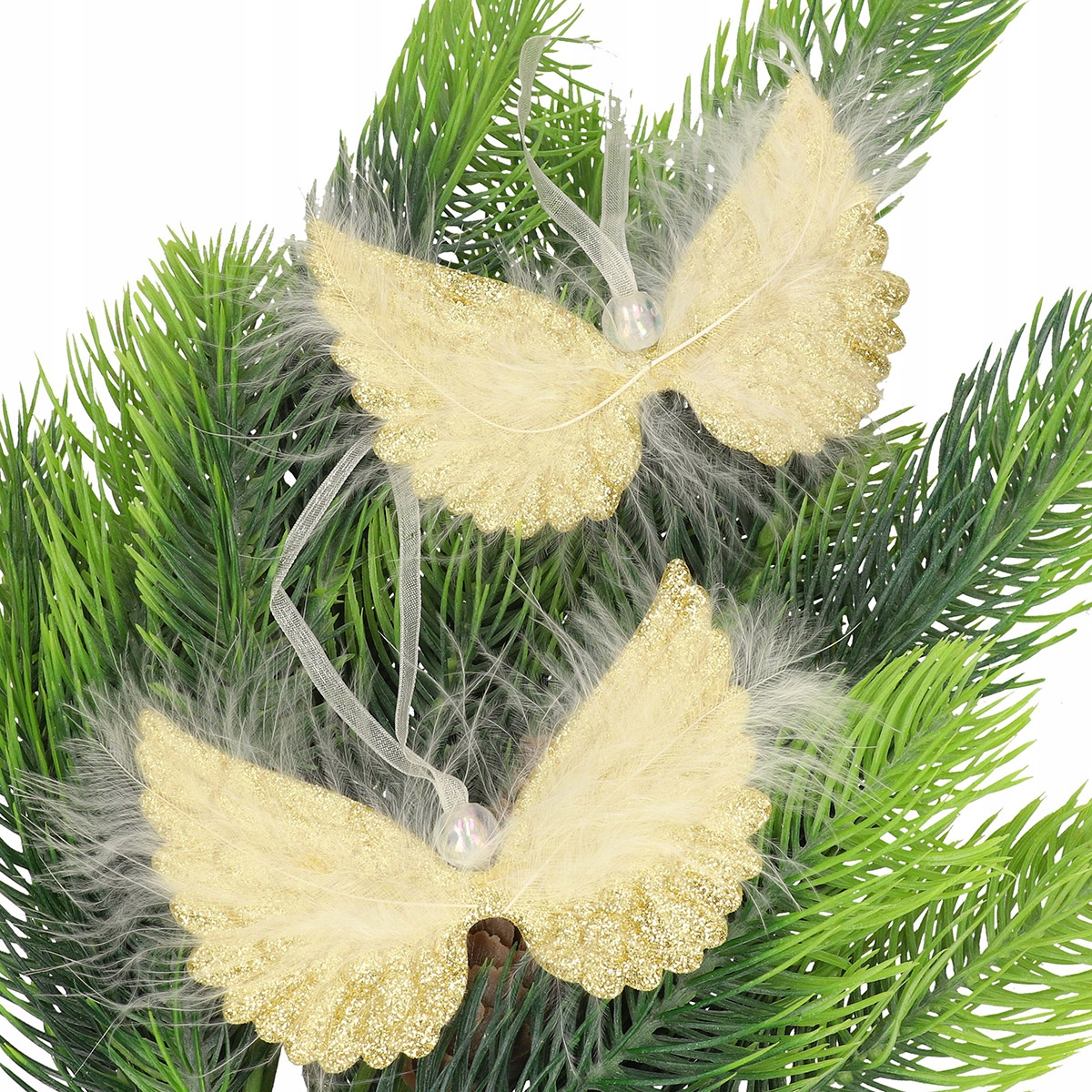 SKRZYDŁA ANIOŁKA ANIOŁA PIÓRKA ZAWIESZKI BOMBKI x3