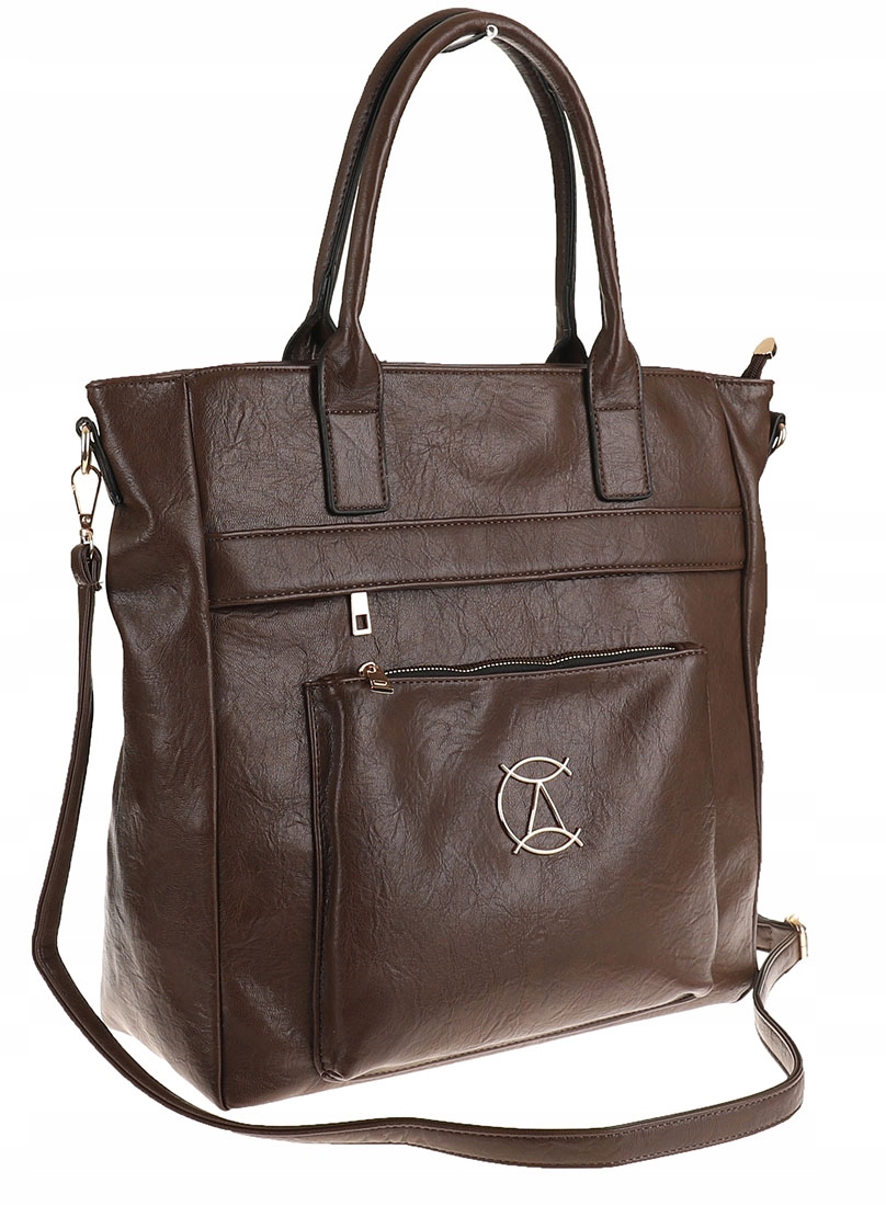 Torebka Damska teczka Modna Listonoszka na Ramię do ręki kuferek S2357 Wielkość duża (mieszcząca A4)