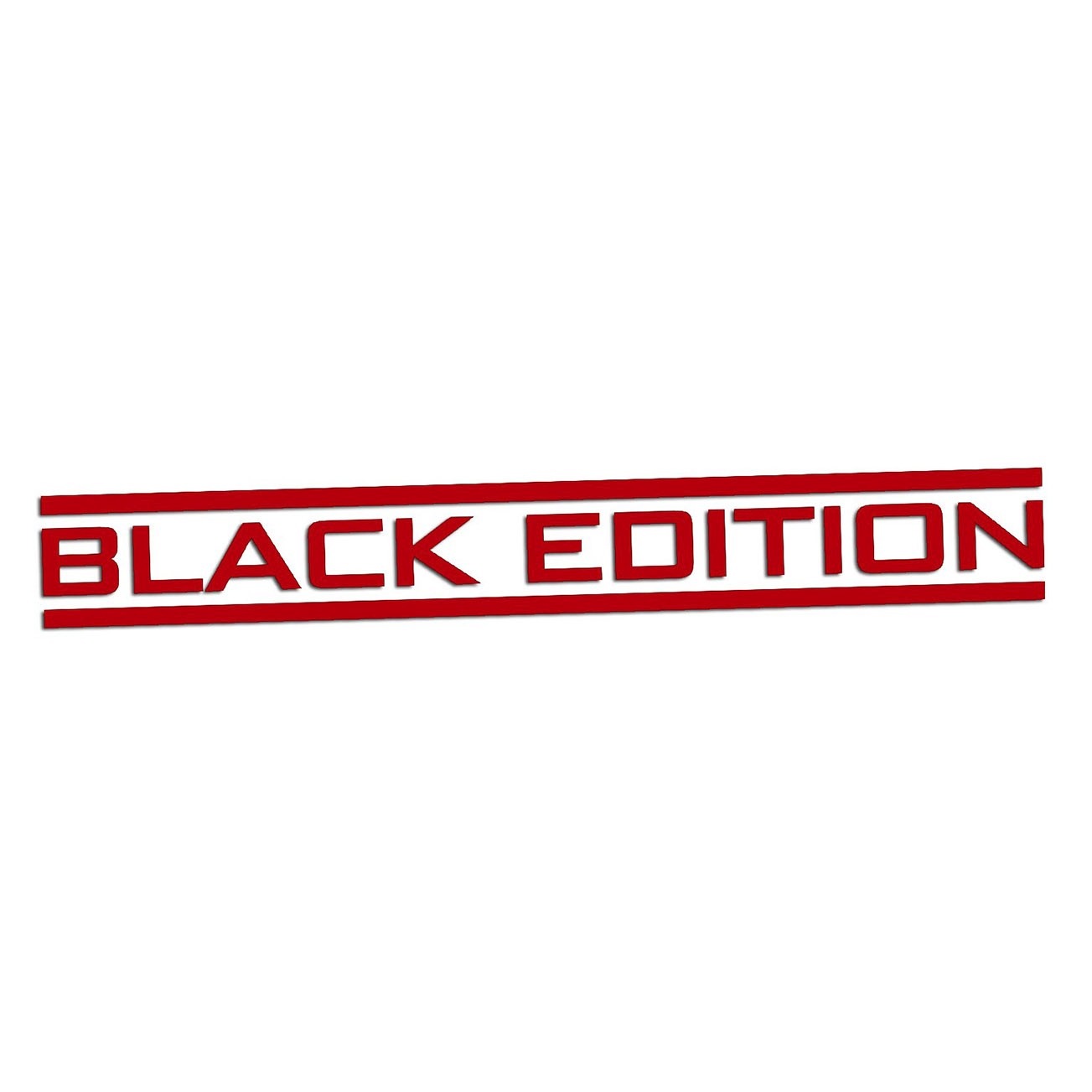 Wycinana naklejka Black Edition do Audi czerwona