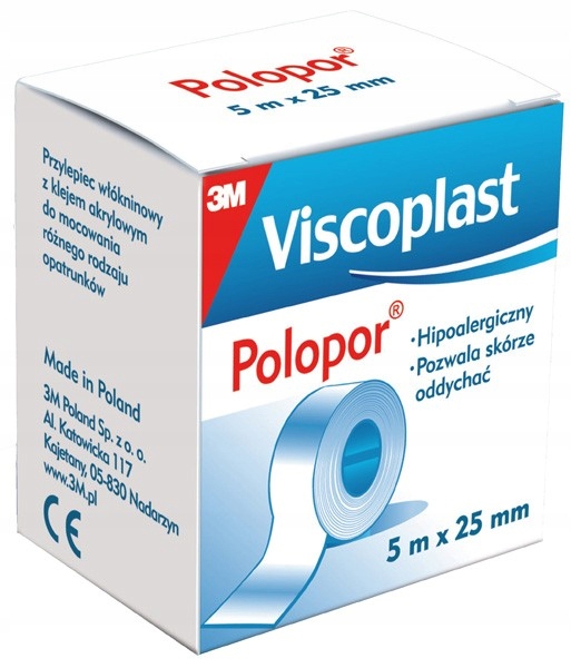 

Plaster Viscoplast Polopor 5m x 25 mm x 1