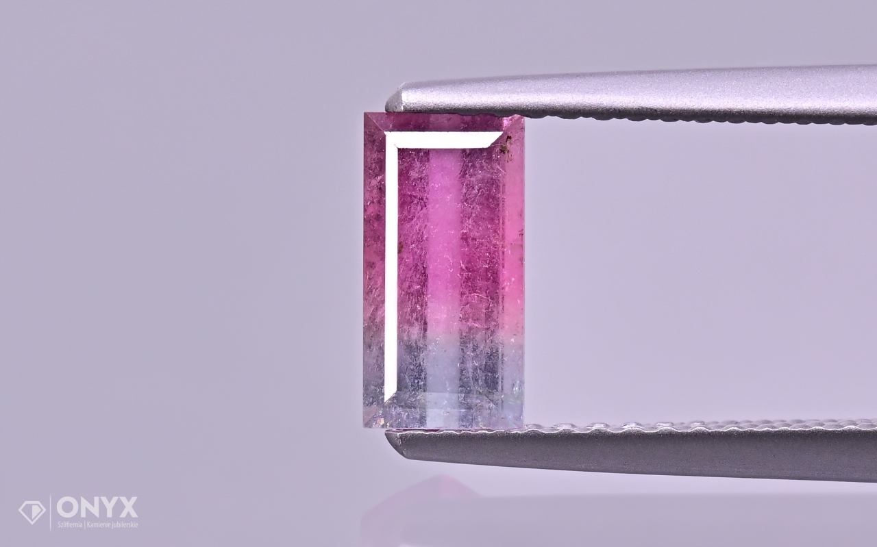 Turmalín Melounový fazetovaný obdélník 8x4 mm