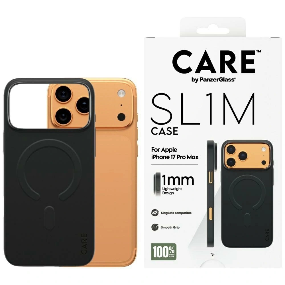 Etui Care by PanzerGlass SL1M MagSafe na iPhone 17 Pro Max czarne