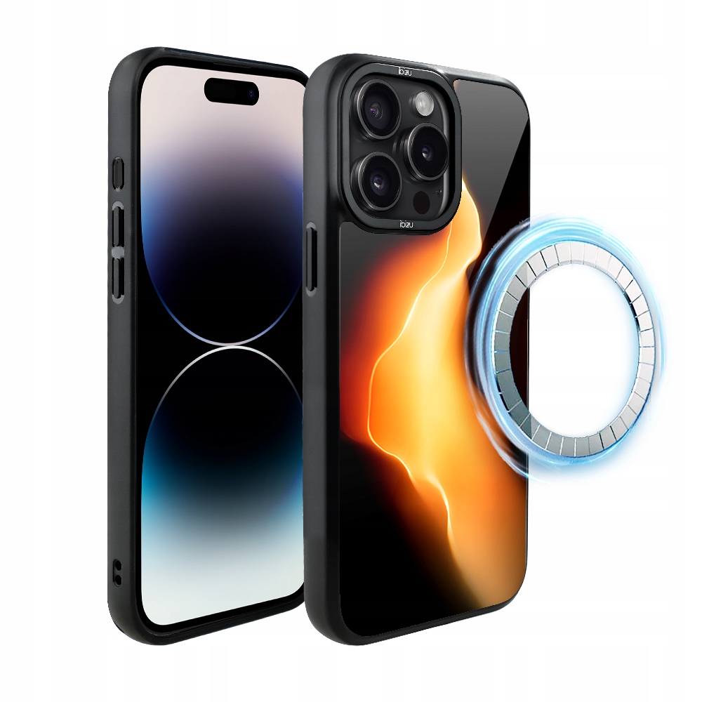 Pouzdro pro iPhone 14 Pro Max Ibizu DropGuard Matt s MagSafe, Eclipse