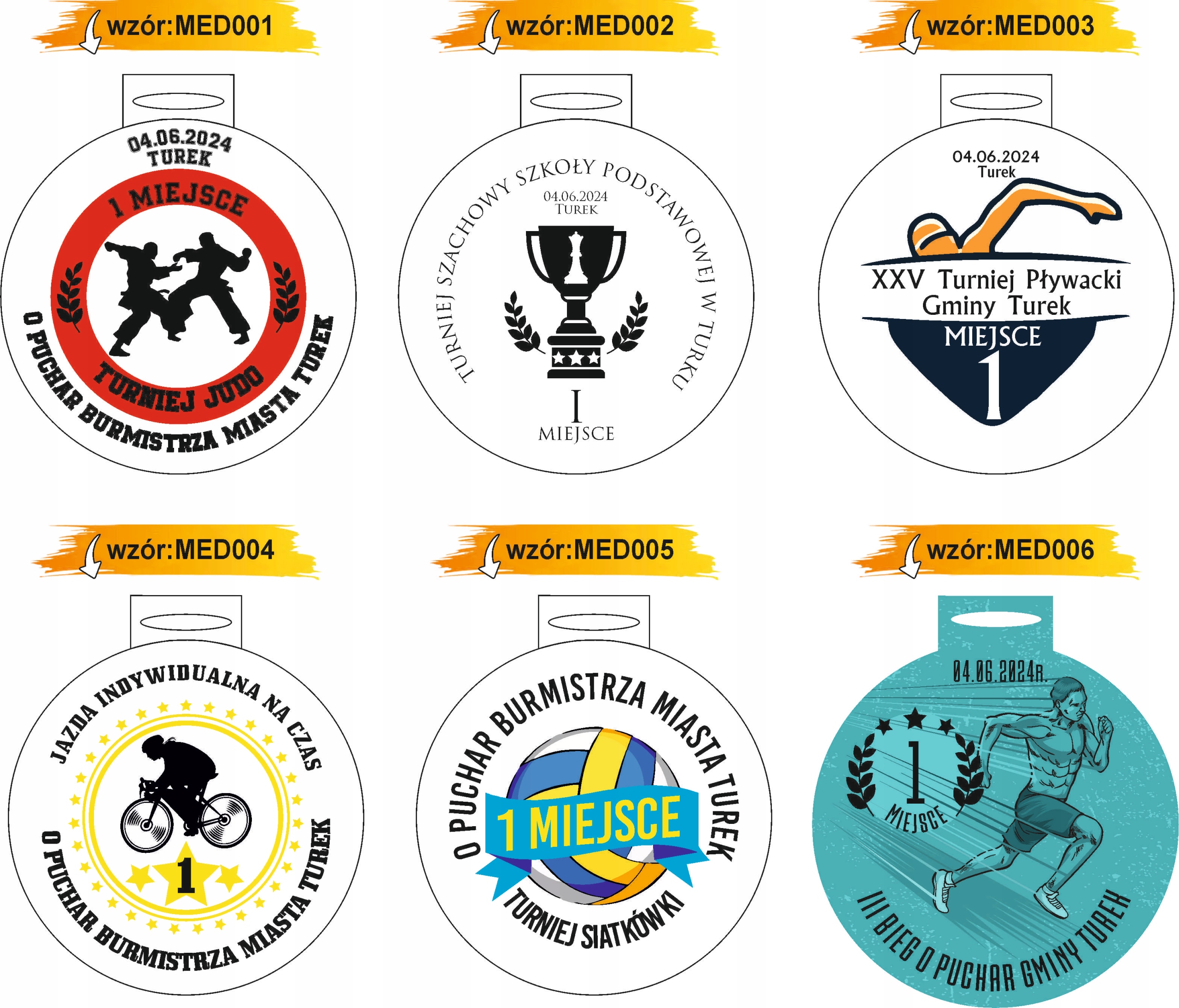 MEDAL drewniany 8 cm z twoim nadrukiem UV personalizowany Marka inny