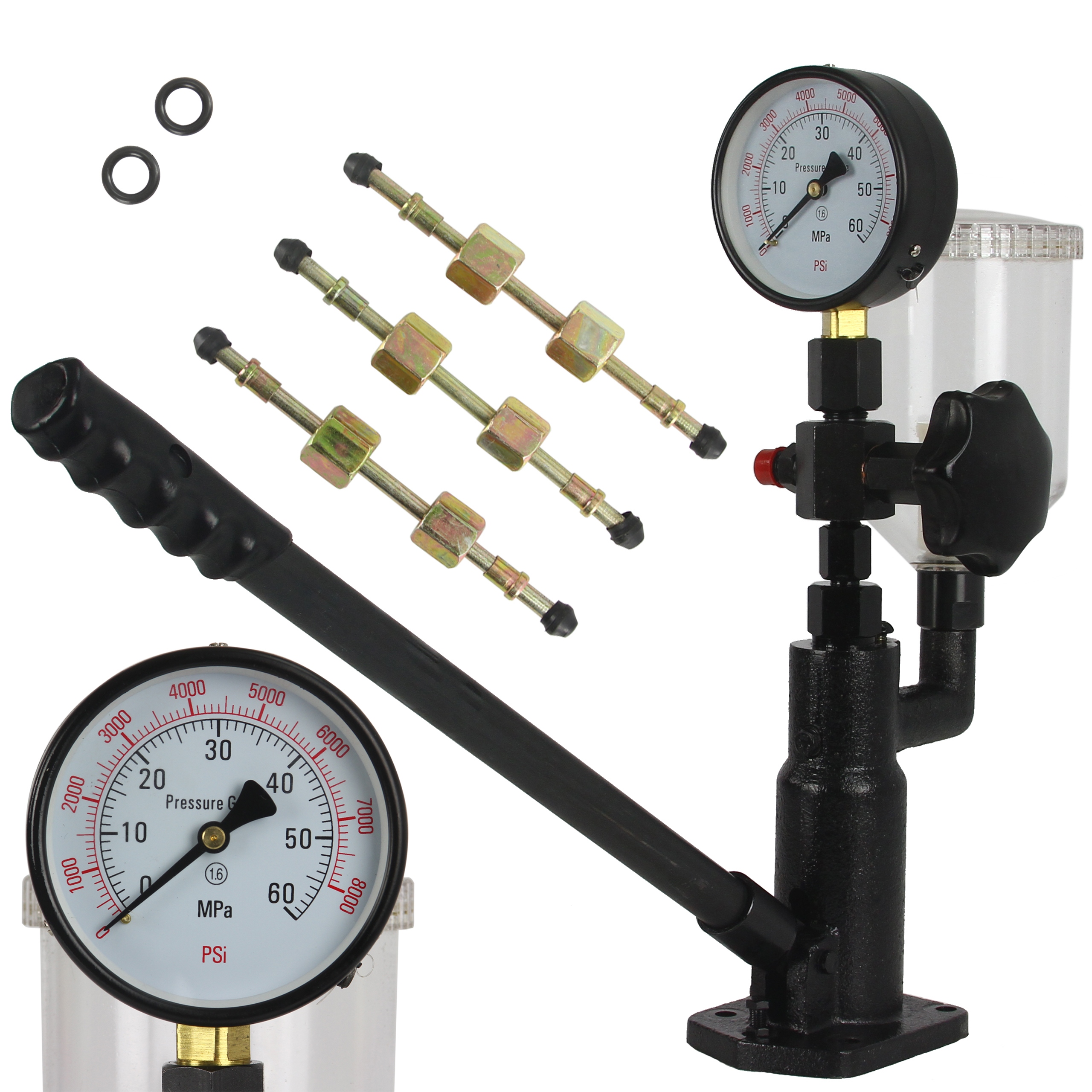 PRÓBNIK WTRYSKIWACZY TESTER 600 BAR DIESEL ADAPTER TDI