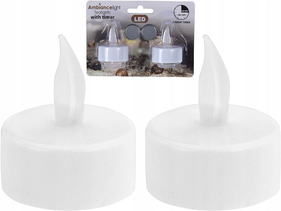 

Świeczki Led T-Light Tealight Z Timerem 2 szt