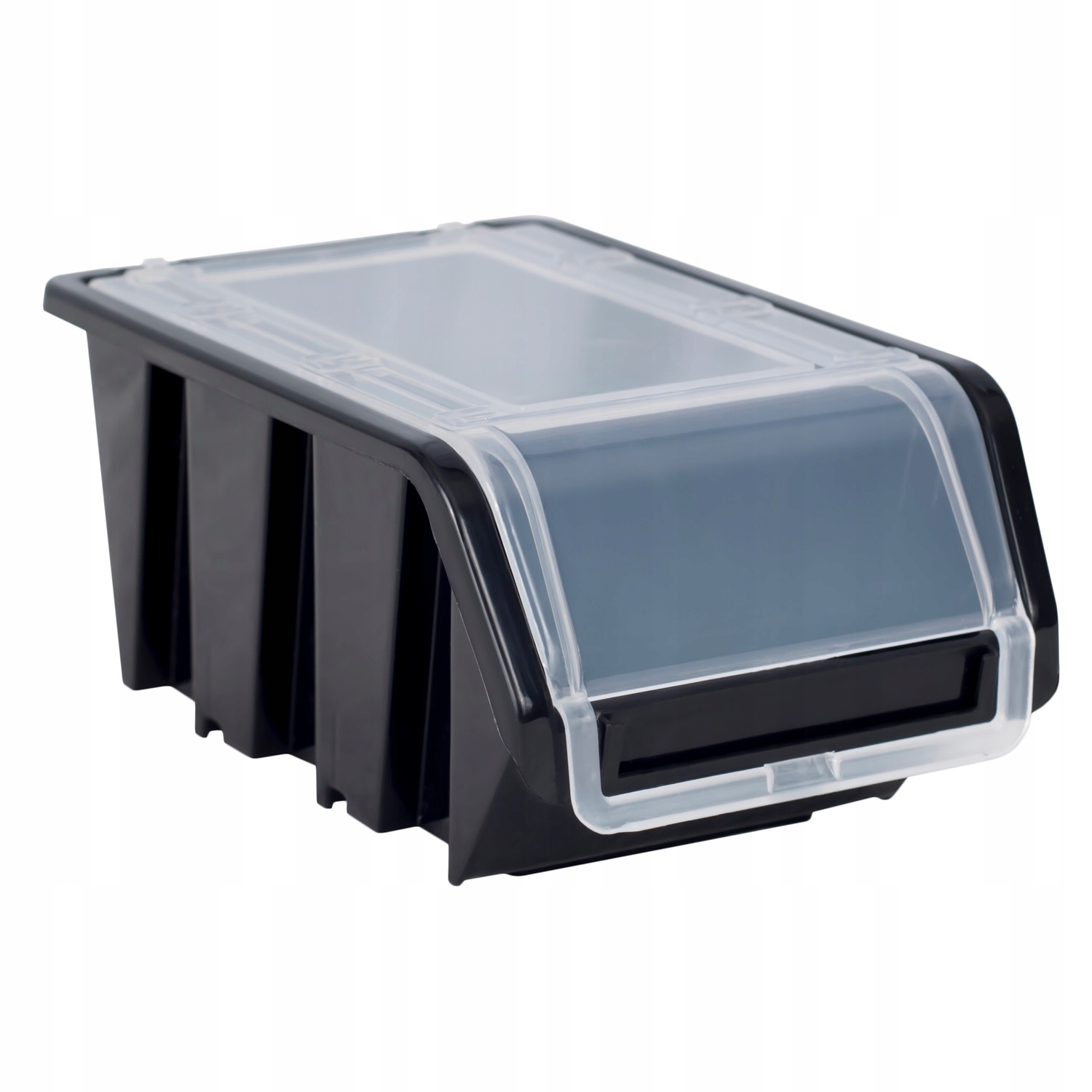 Kuweta magazyn pojemnik z klapką NPKL10 czarna Rodzaj organizer zamknięty pojemnik zamknięty