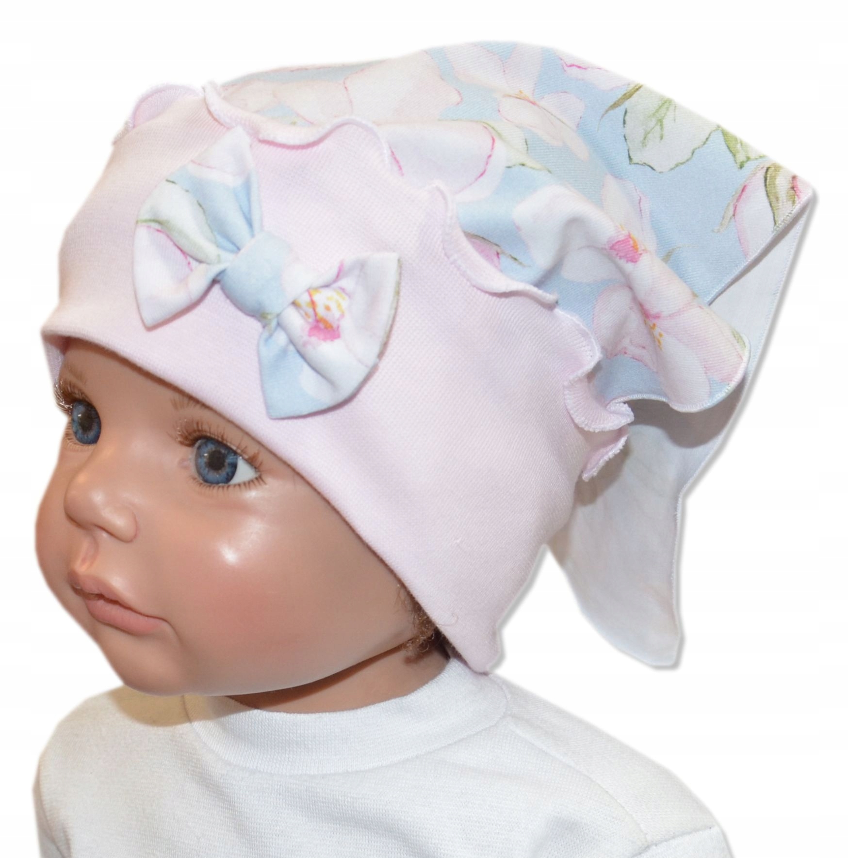 

chustka na opasce 46-52cm 10m-6 lat niebieska Nina