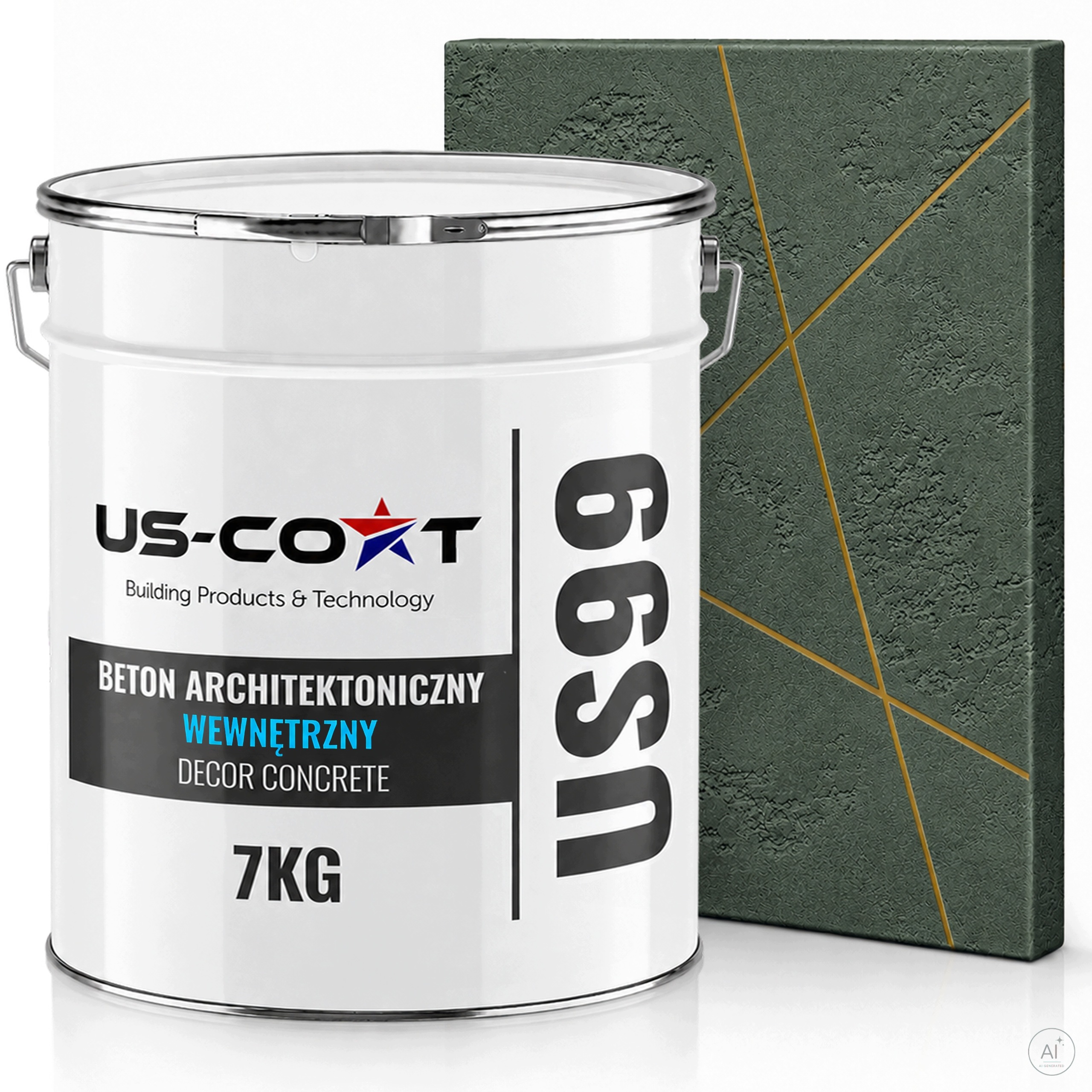 Vnitřní Architektonický Beton Barva Zelená Tmavá F466 5 m2 7 kg Omítka
