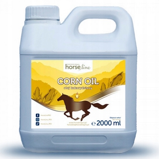 HorseLinePRO Olej kukurydziany Corn Oil 2 l wsparcie dla koni wrzodowych