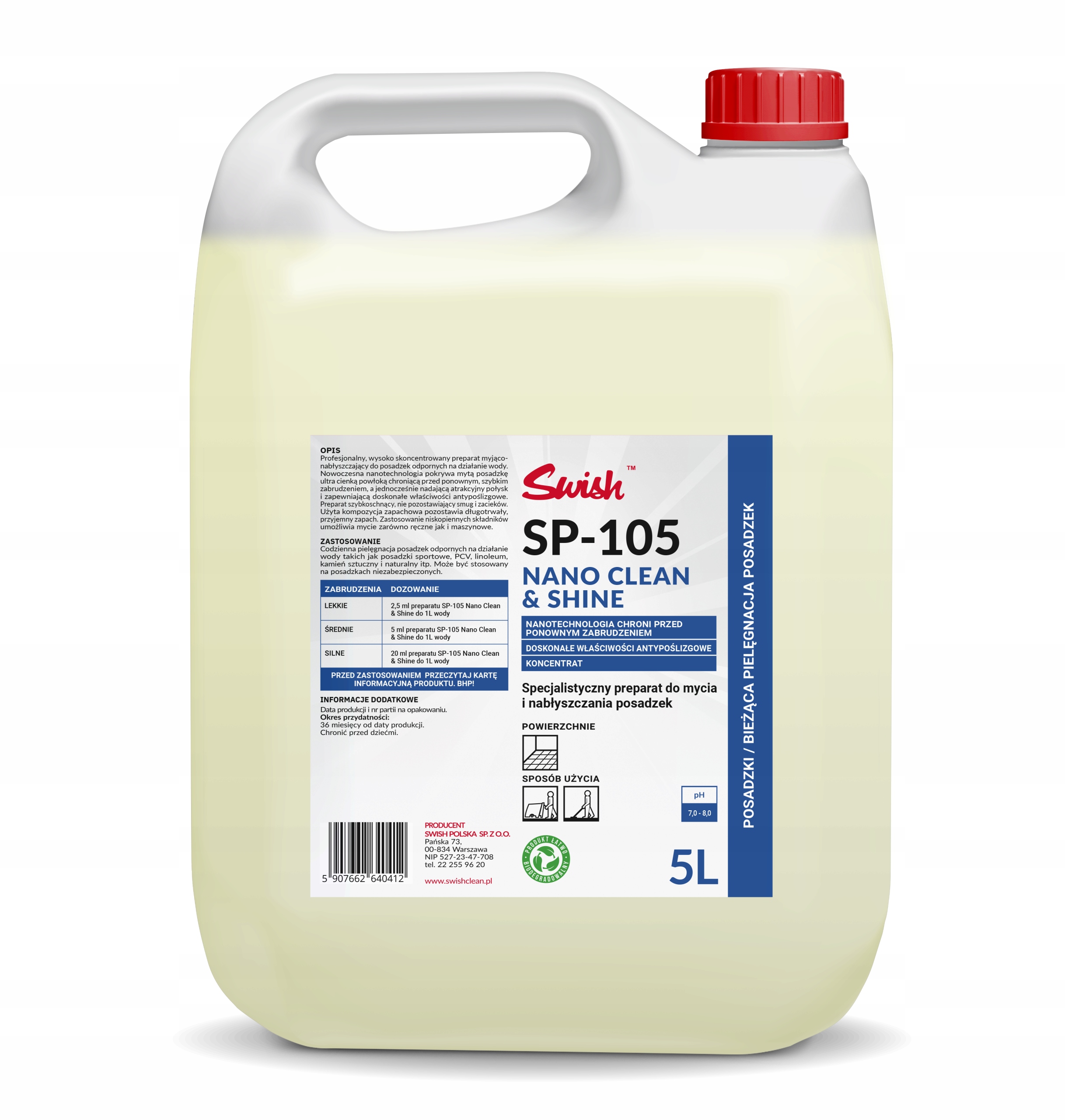 

Płyn myjący do robotów mopujących i odkurzaczy 5 L