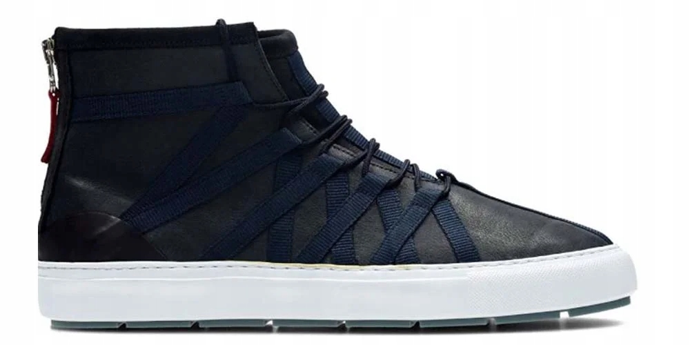 Clarks Pánské polobotky Laika Top vysoké velikost 42 tmavě modré kožené