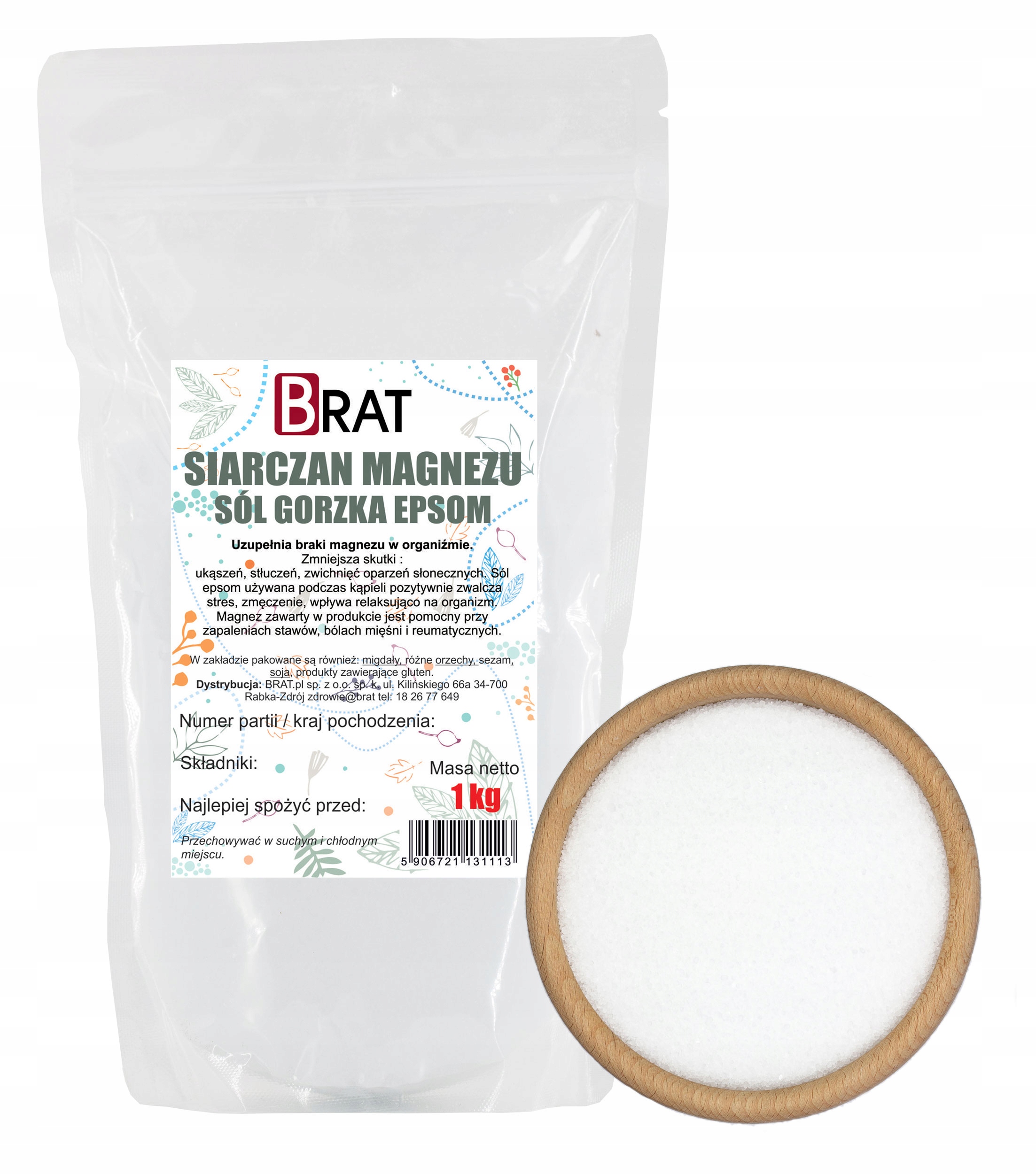 Epsom druska 1 kg – produkto nuotrauka