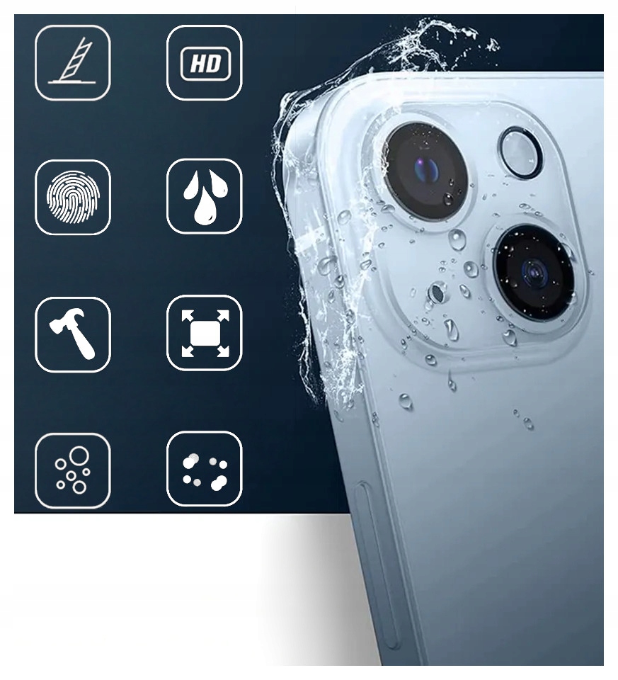 SZKŁO do IPHONE 13 CAŁY ekran x2 i tylny APARAT x2 Szkiełko Szybka ochronna Producent Inna