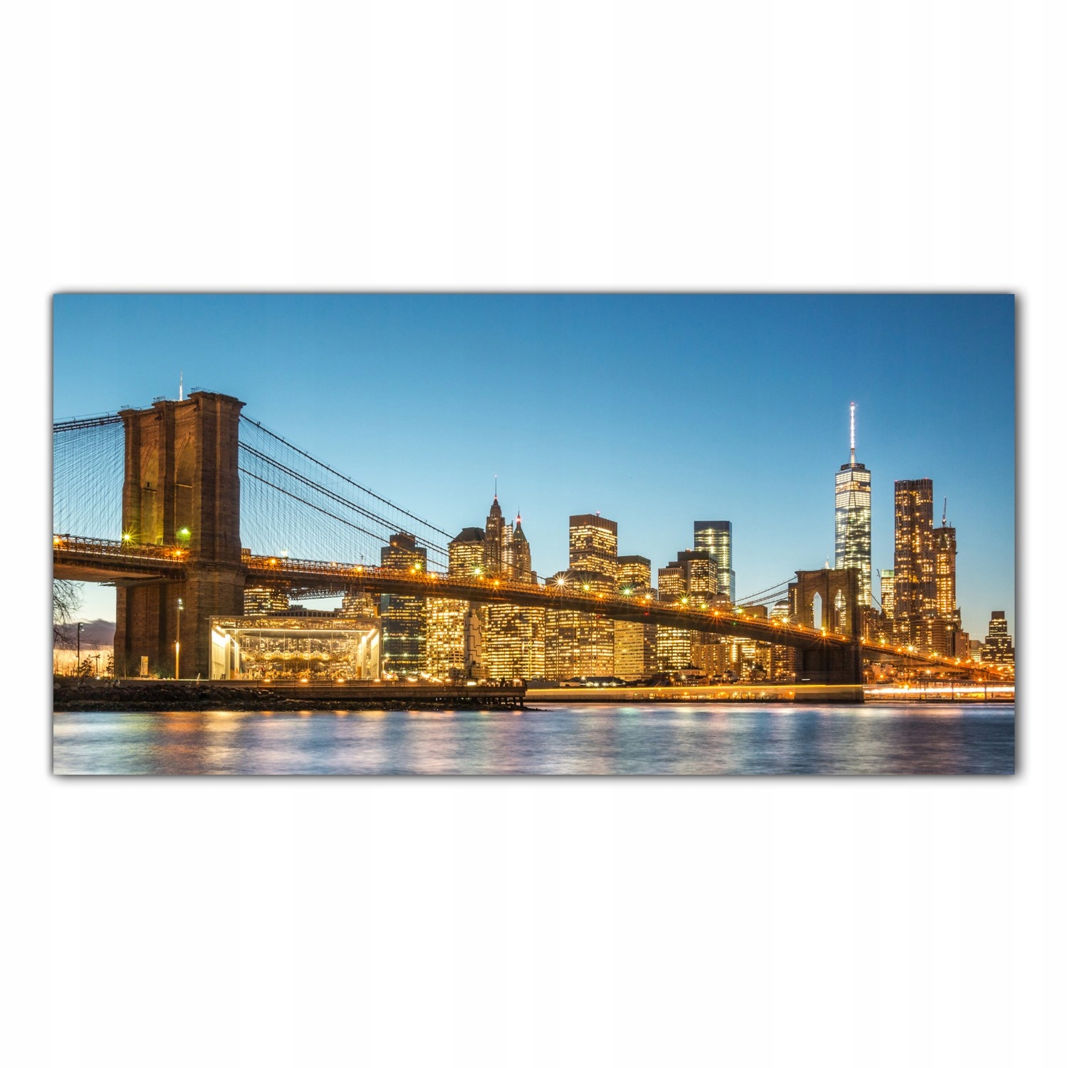 Manhattan Západ slunce 140x70 Lacobel do kuchyně