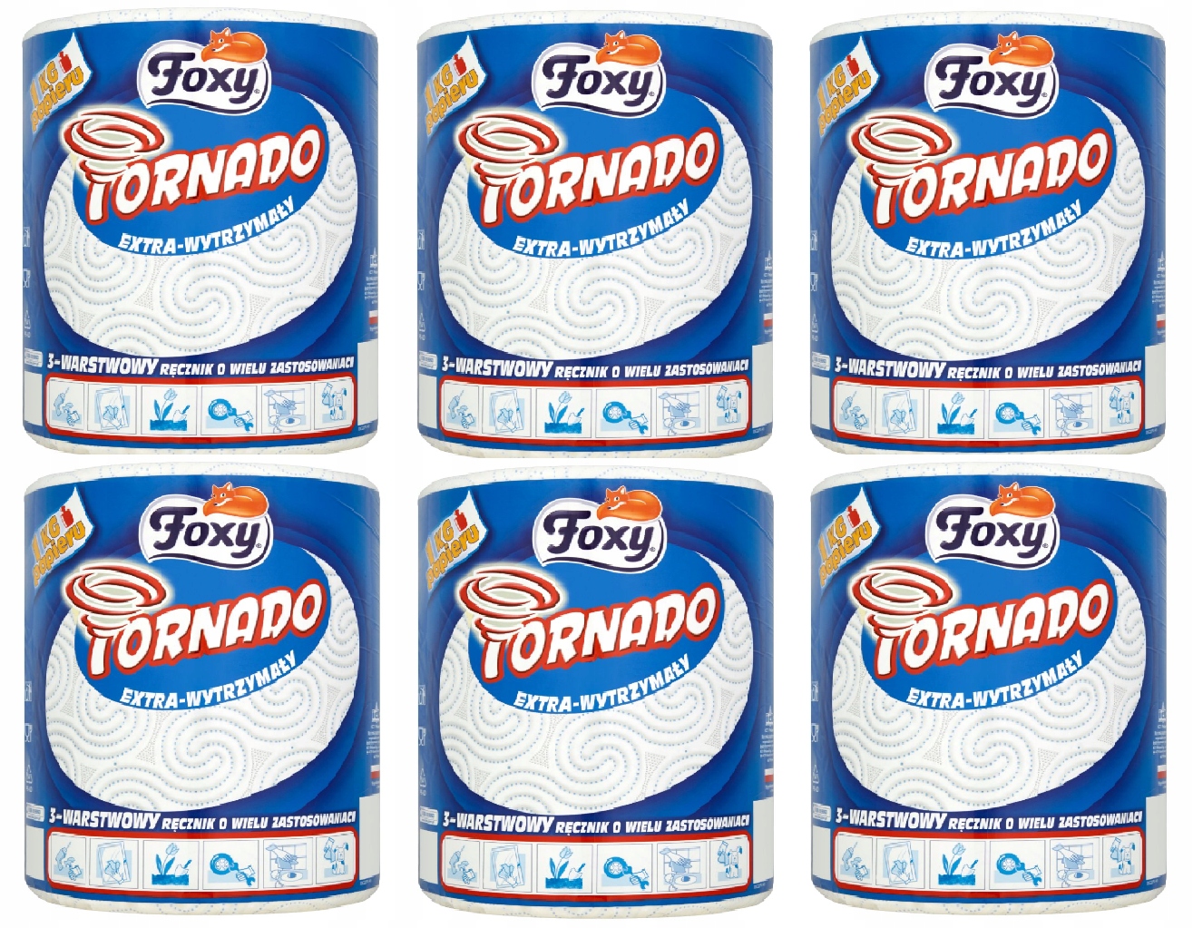 Ręcznik Papierowy Foxy Tornado 1 kg x 6