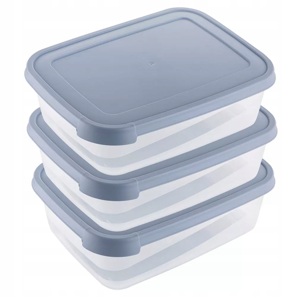 

Zestaw 3 pojemników plastikowych Florina 1200 ml