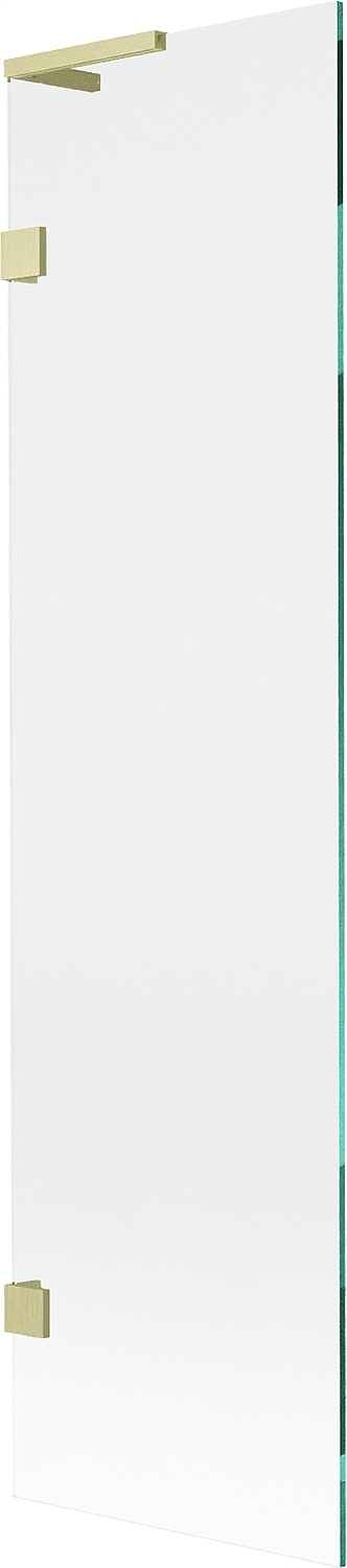 Mexen Lunar L vanová zástěna 1-křídlová 50 x 150 cm, průhledná, kartáčovaná