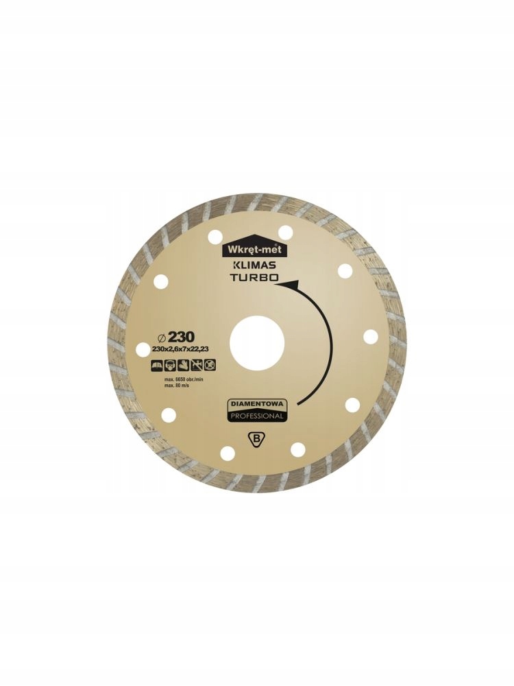 

Tarcza diamentowa turbo 115x2,2x22 Beton Cegła