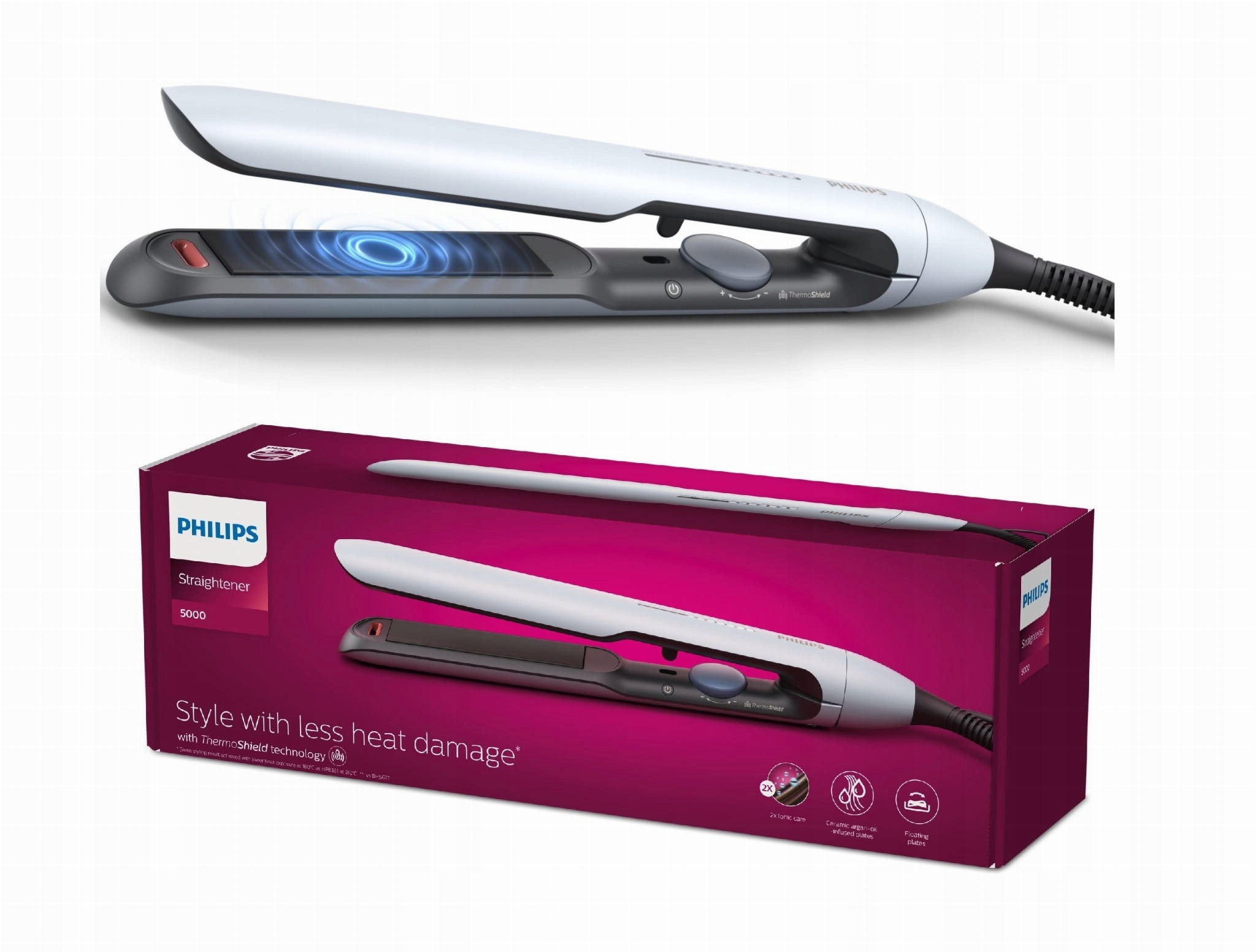 

Prostownica Philips 5000 ThermoShield BHS520 Jony