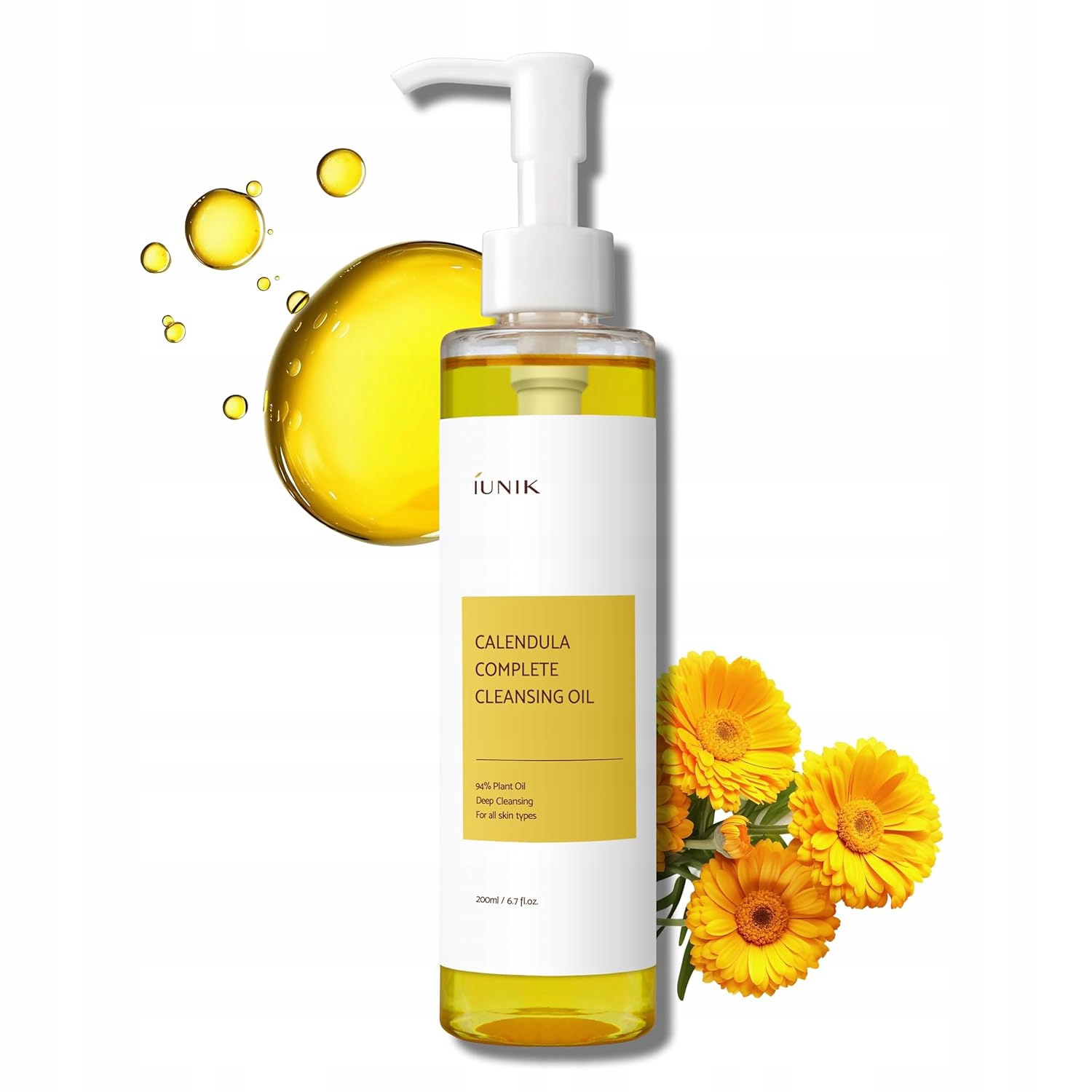 iUNIK Calendula Complete Cleansing Oil - olejek do demakijażu 200ml Rodzaj Olejki