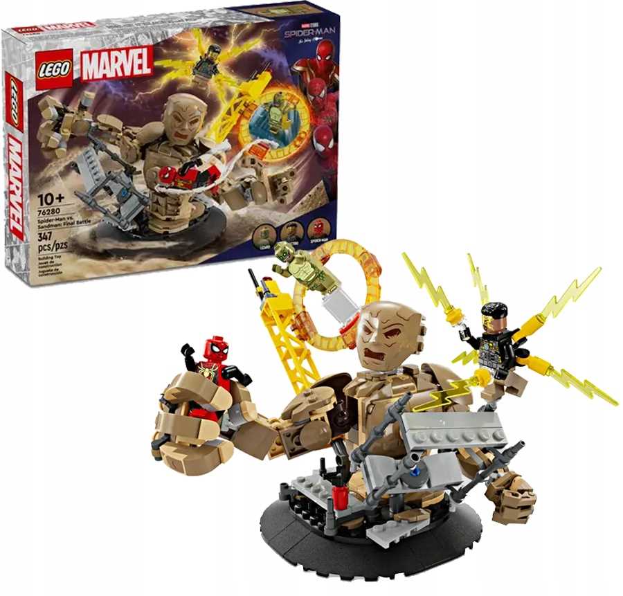 stavebnice Lego Marvel 76280 Spider-Man vs Sandman: závěrečná bitva 347 el.