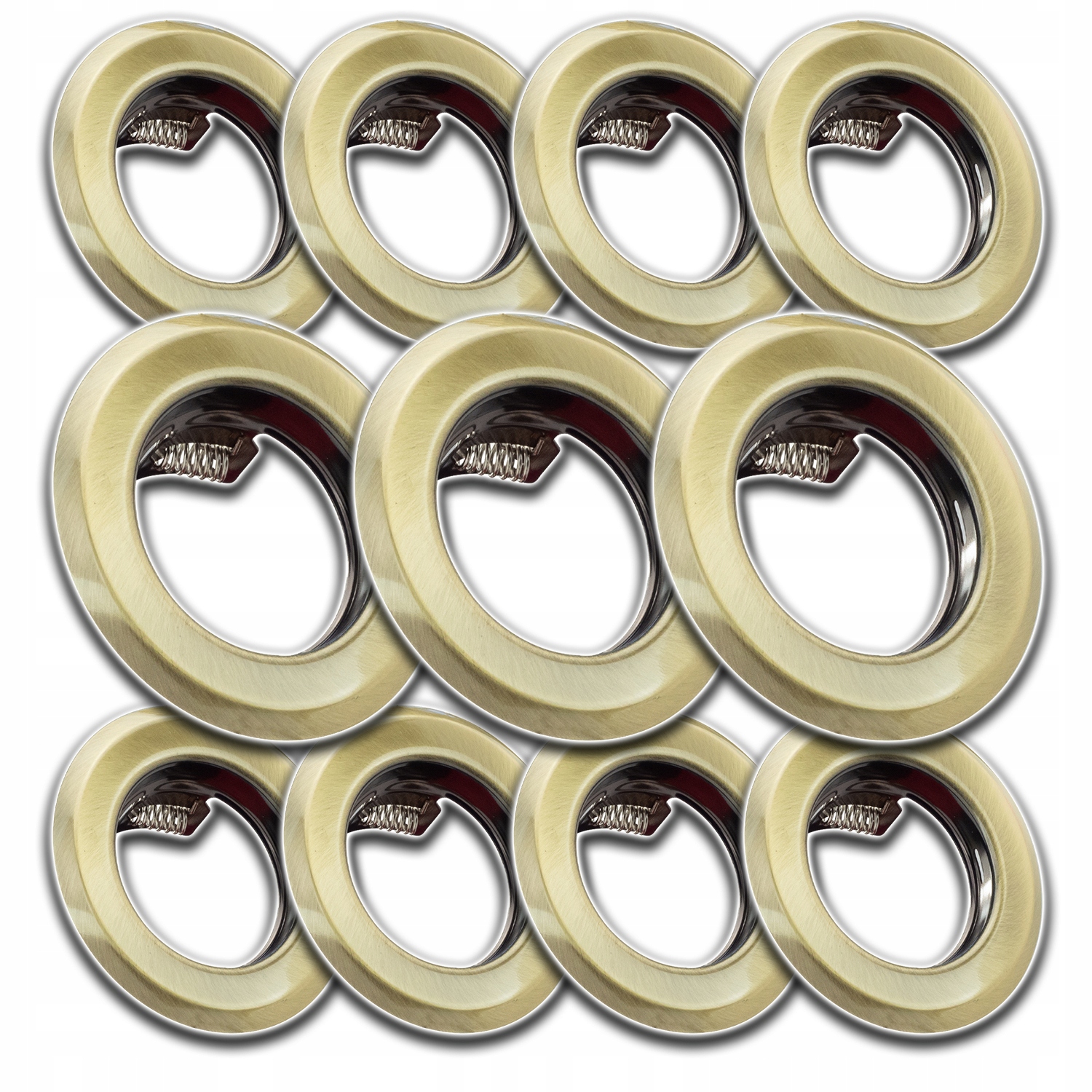 11x Podomítkové Stropní Očko Hliníková Mosaz Kulaté