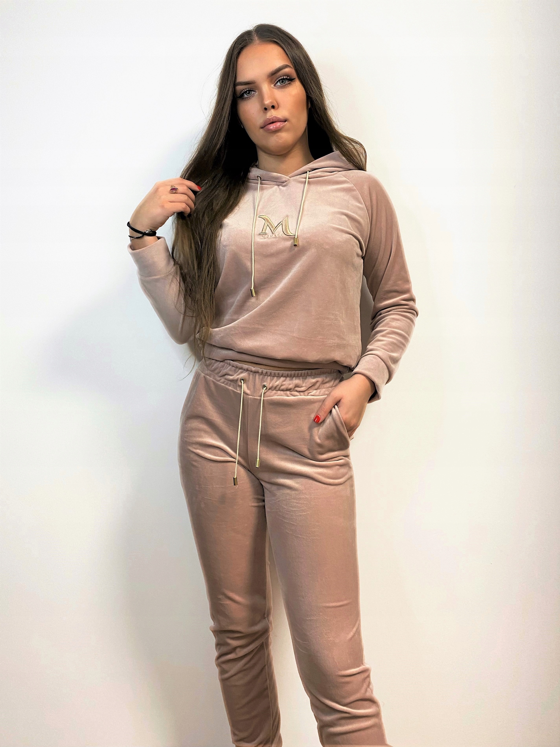 Dres MONACO komplet damski welur M Rozmiar M