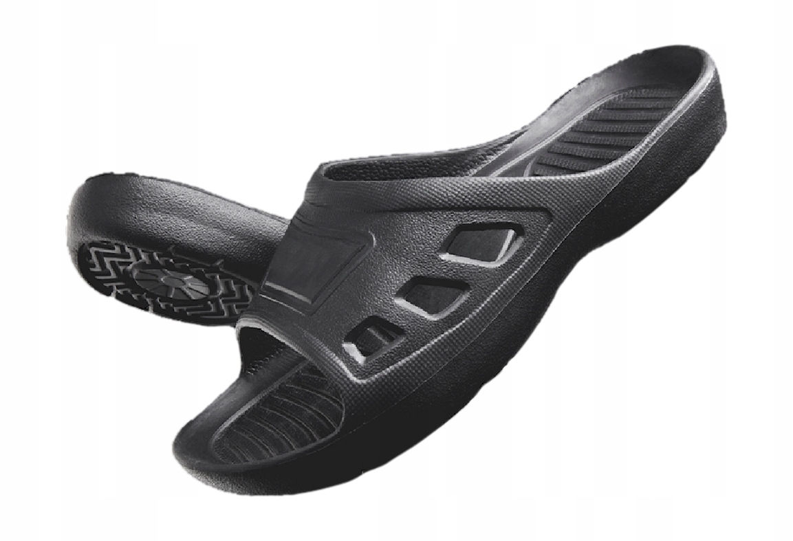 

Klapki Męskie Basenowe basen lekkie Czarne *41