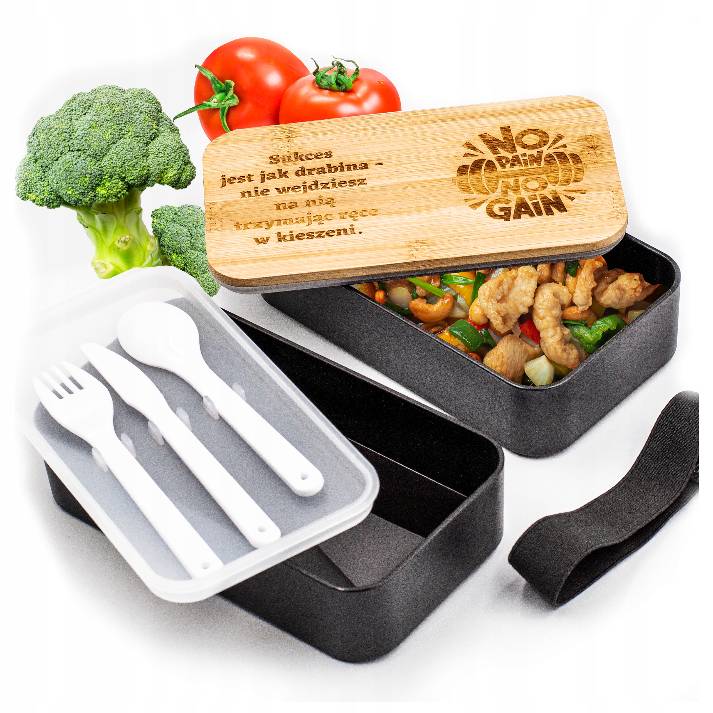 

Lunchbox śniadaniówka dwa poziomy żywność Grawer