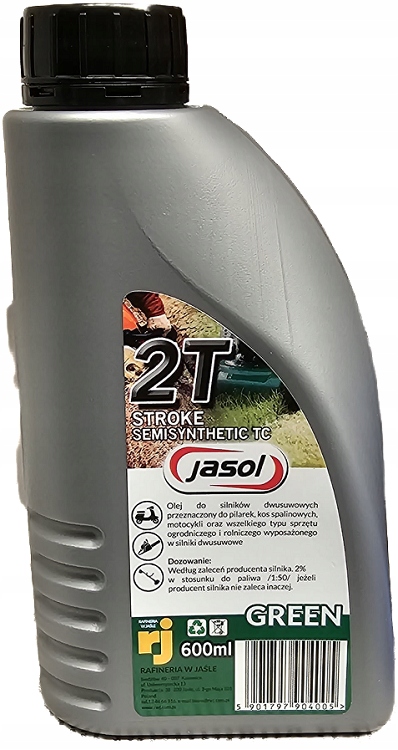 

Jasol 2T Stroke Oil Semisynthetic Green op. 600ml