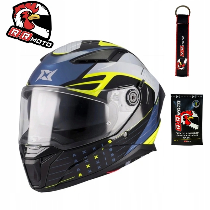 Helma Axxis Panther Sv Dimension B3 Gloss modrá žltá fluo Darčeky