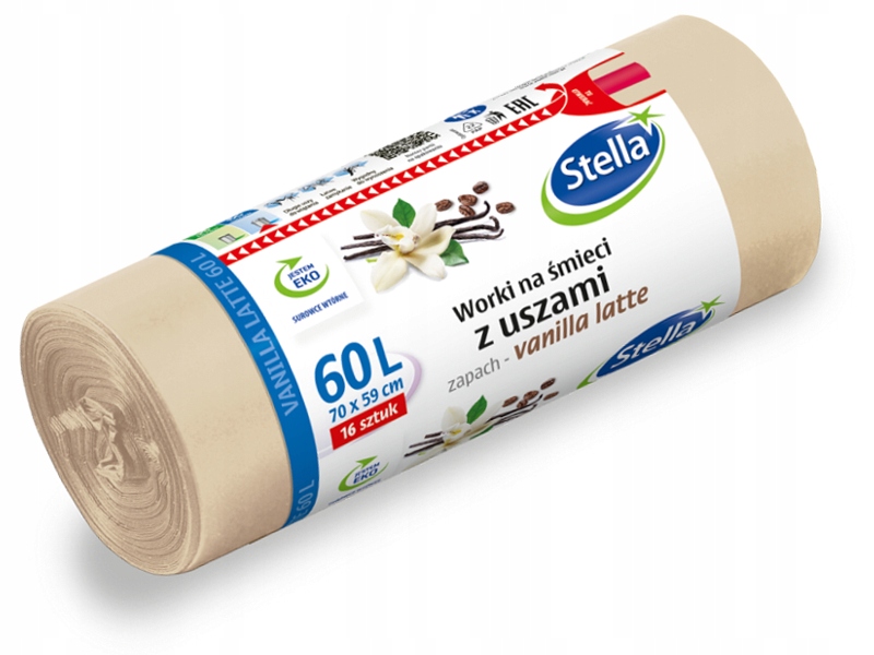 

Stella Worki Z Uszami Vanilla Latte 60L 16 Szt
