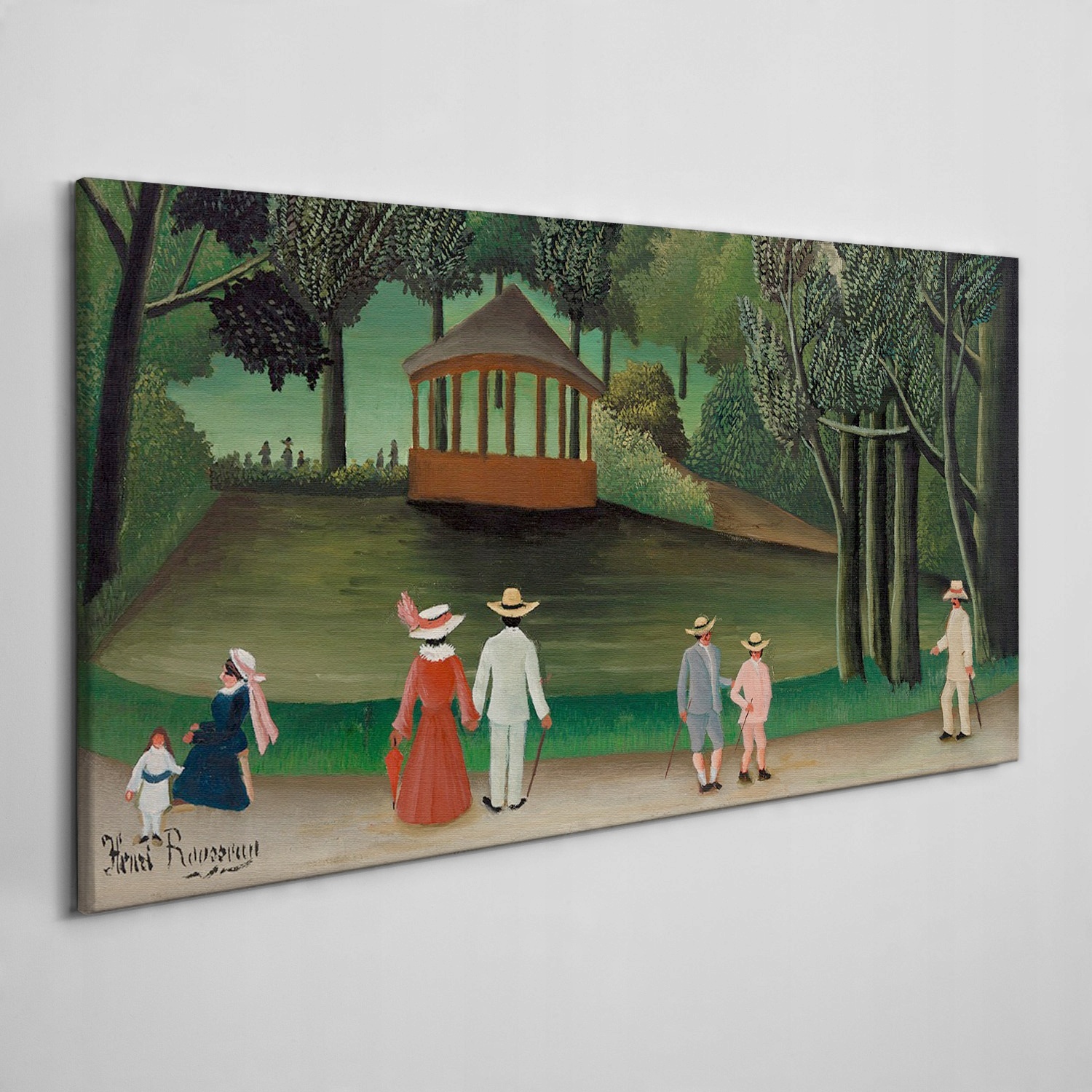 

Obraz na płótnie do salonu Park pary drzewa 120x60