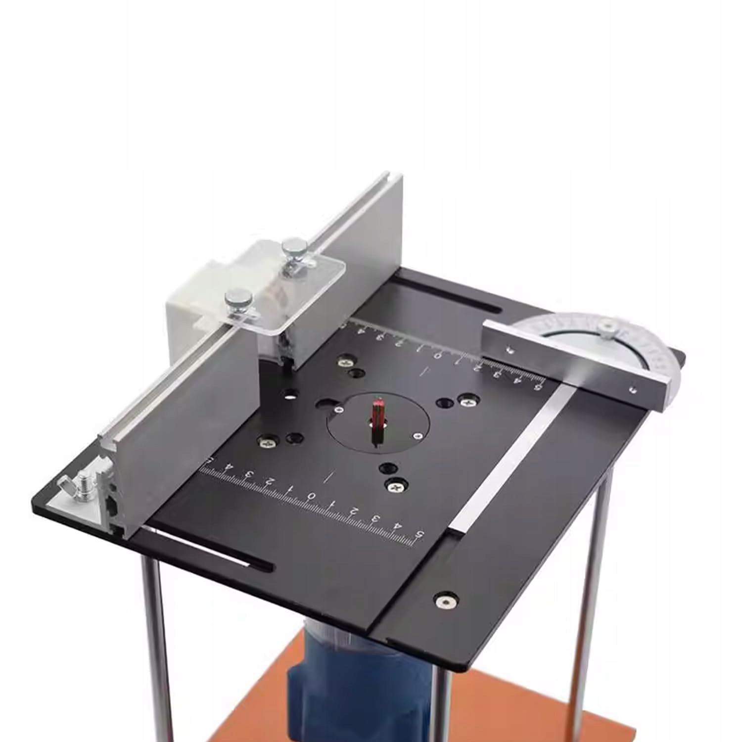 SOLIDNA ALUMINIOWA PŁYTA ROUTERA ROUTER STACJONARNY Z UCHWYTEM Zasilanie sieciowe