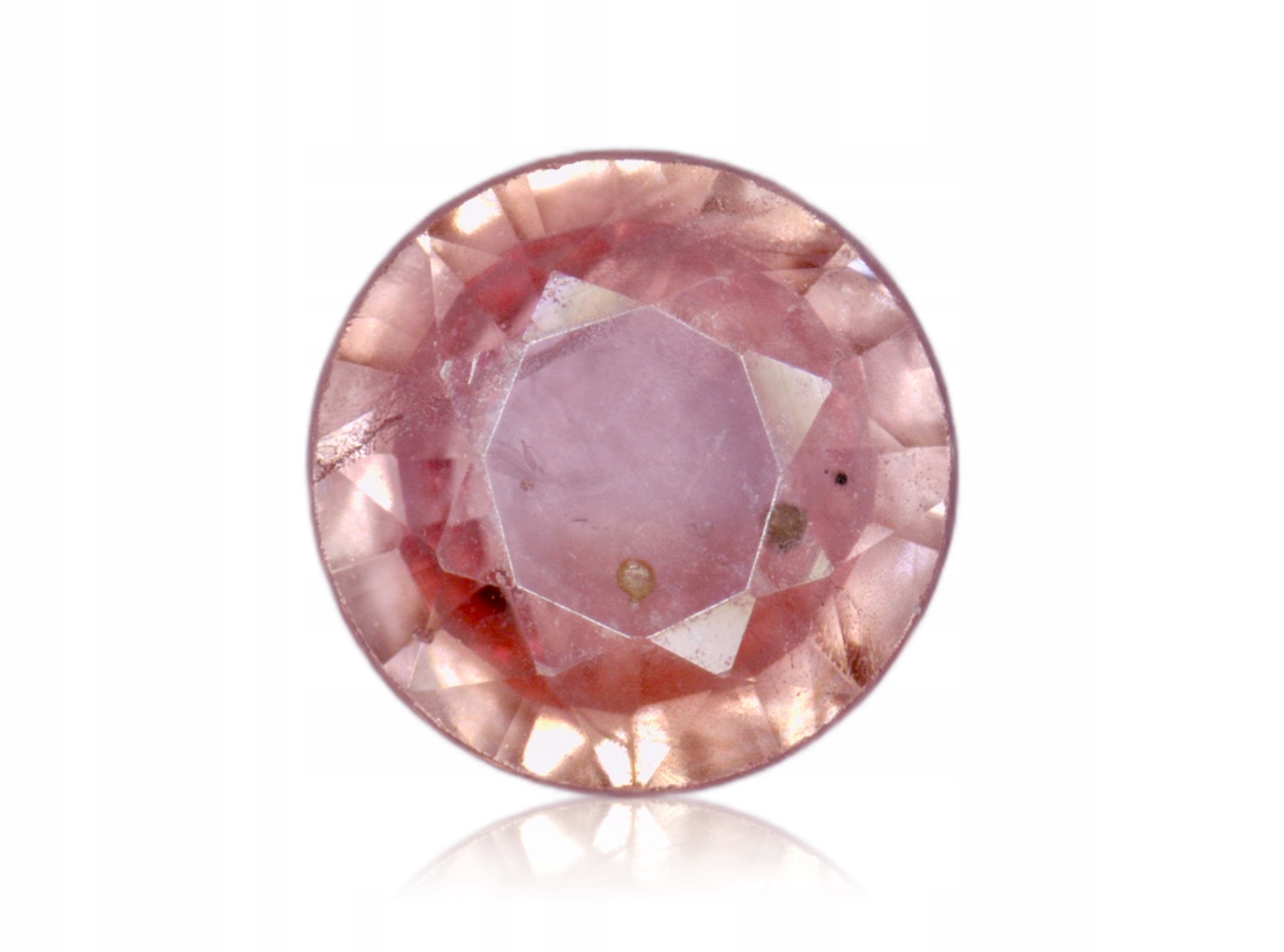 Safír 0.25ct Růžový Kulatý eCertifikát Wbd
