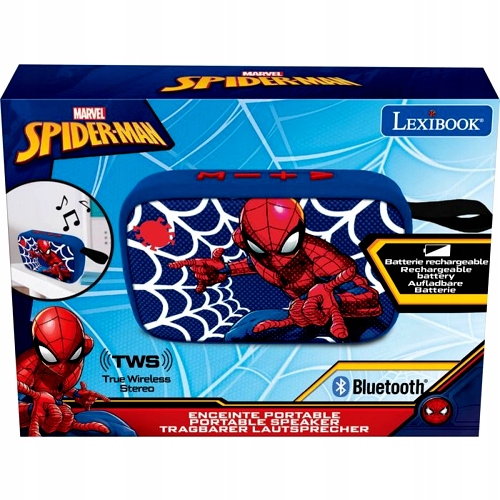 Przenośny Głośnik Z Radiem Spider-man Bluetooth Lexibook BT018SP