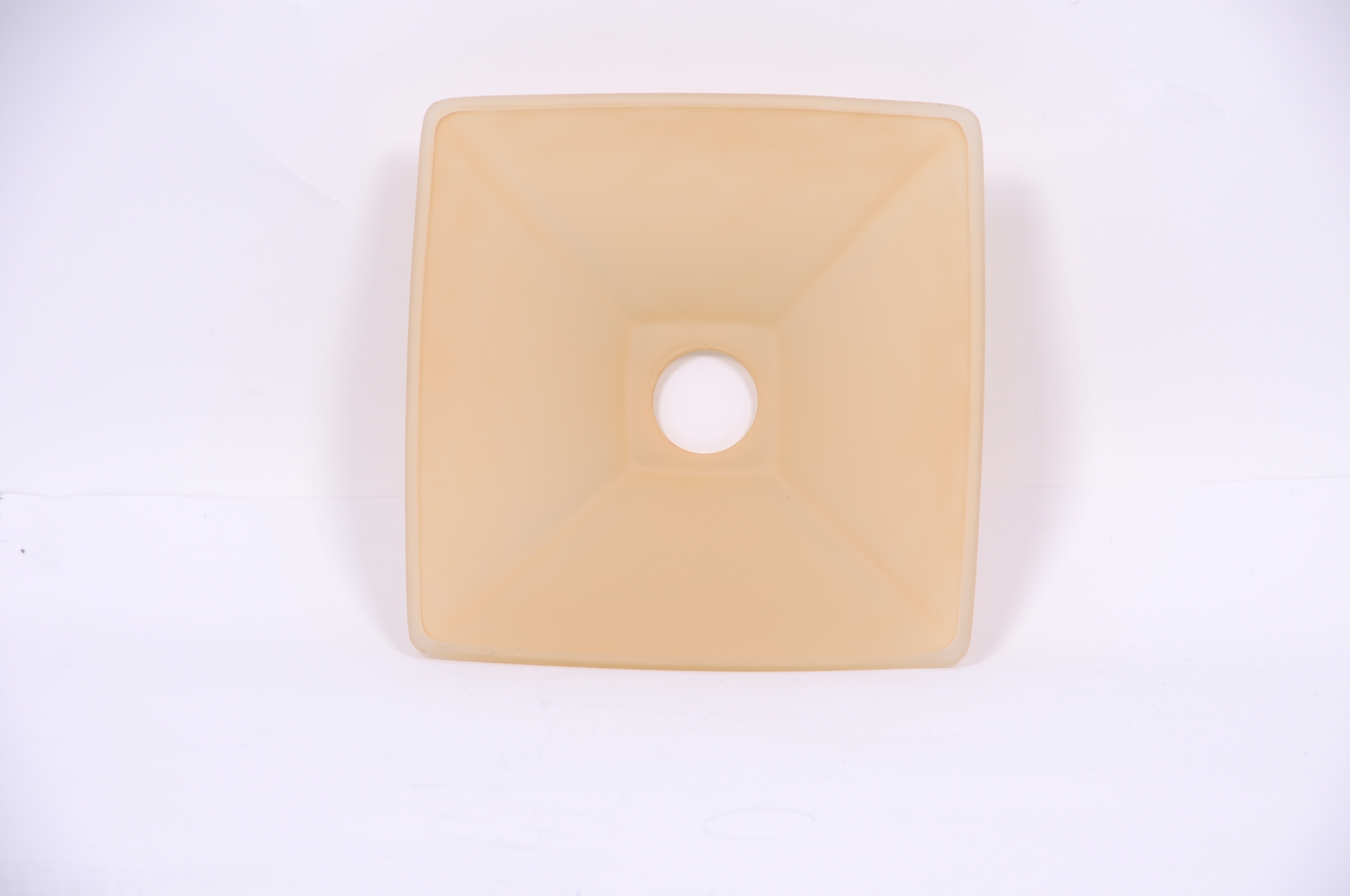 Klosz Szklany Trapez Kremowy Uniwersalny Odcień Gwint żarówki E27