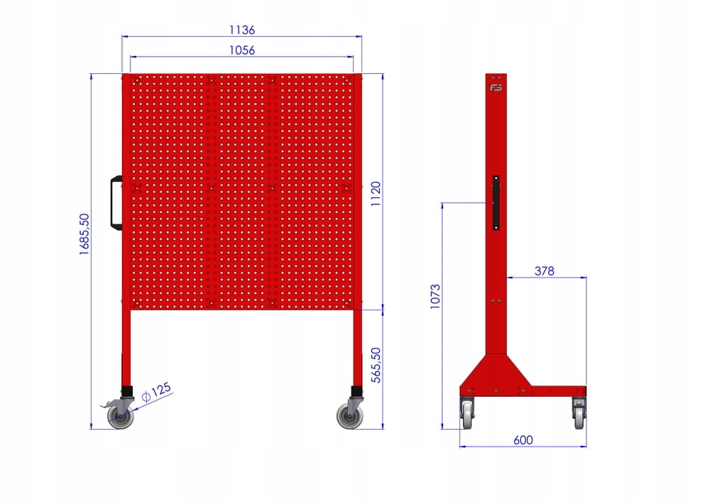 Stojak Narzędziowy garażowy z pojemnikami Marka Fast Service
