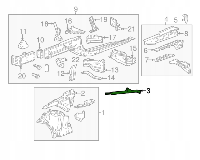 WSPORNIK ROZPÓRKA BELKI ZAWIESZENIA CHEVROLET CAMARO 2016- Producent części Chevrolet OE