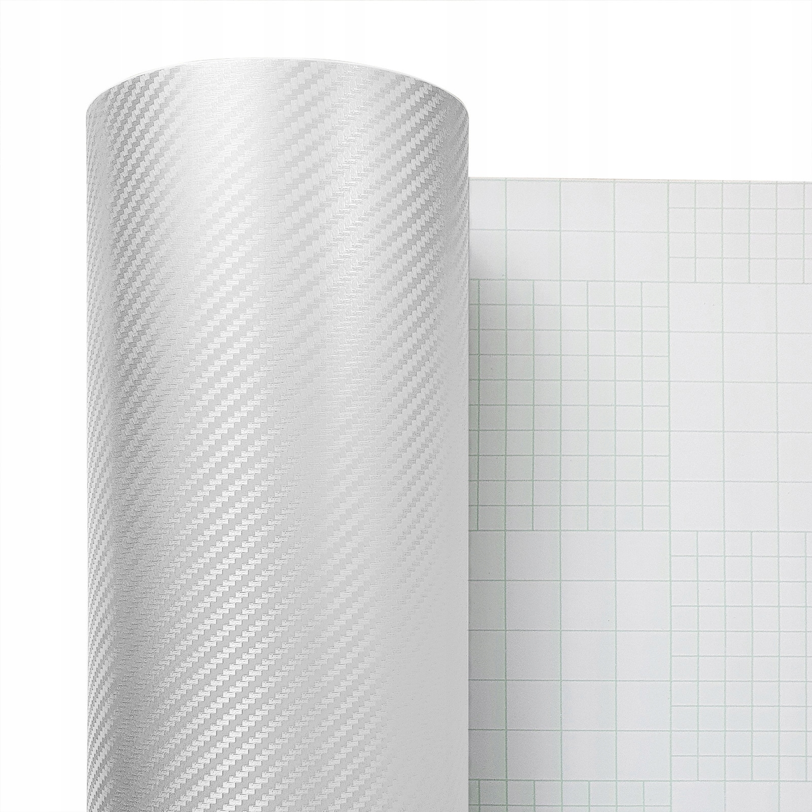 Okleina Biała Na Progi Kokpit Folia Carbon 3D Termoplastyczny Samoprzylepny Szerokość produktu 151 cm