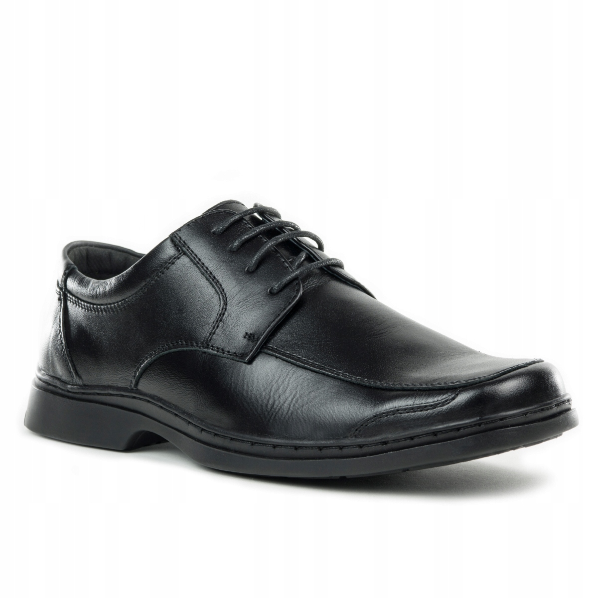 Polobotky kožené pohodlné elegantní Široké pevné Wojtyłko 42