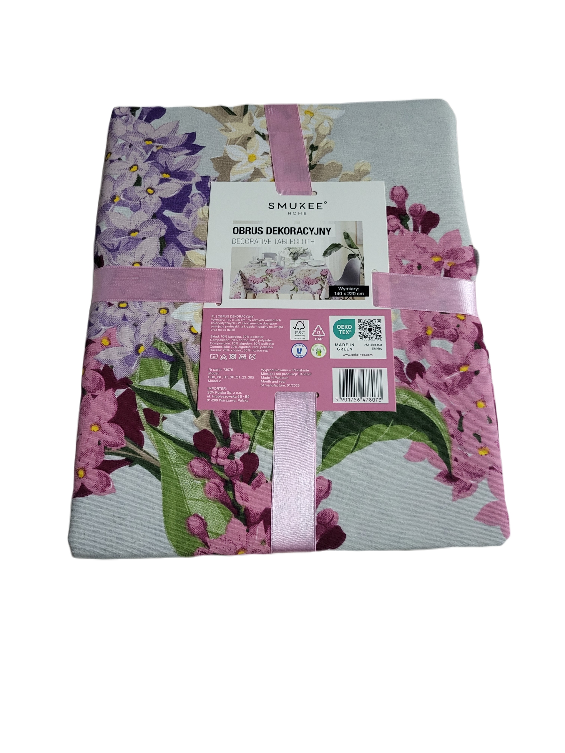 

Obrus wiosenny 120x160 Kwiaty bez