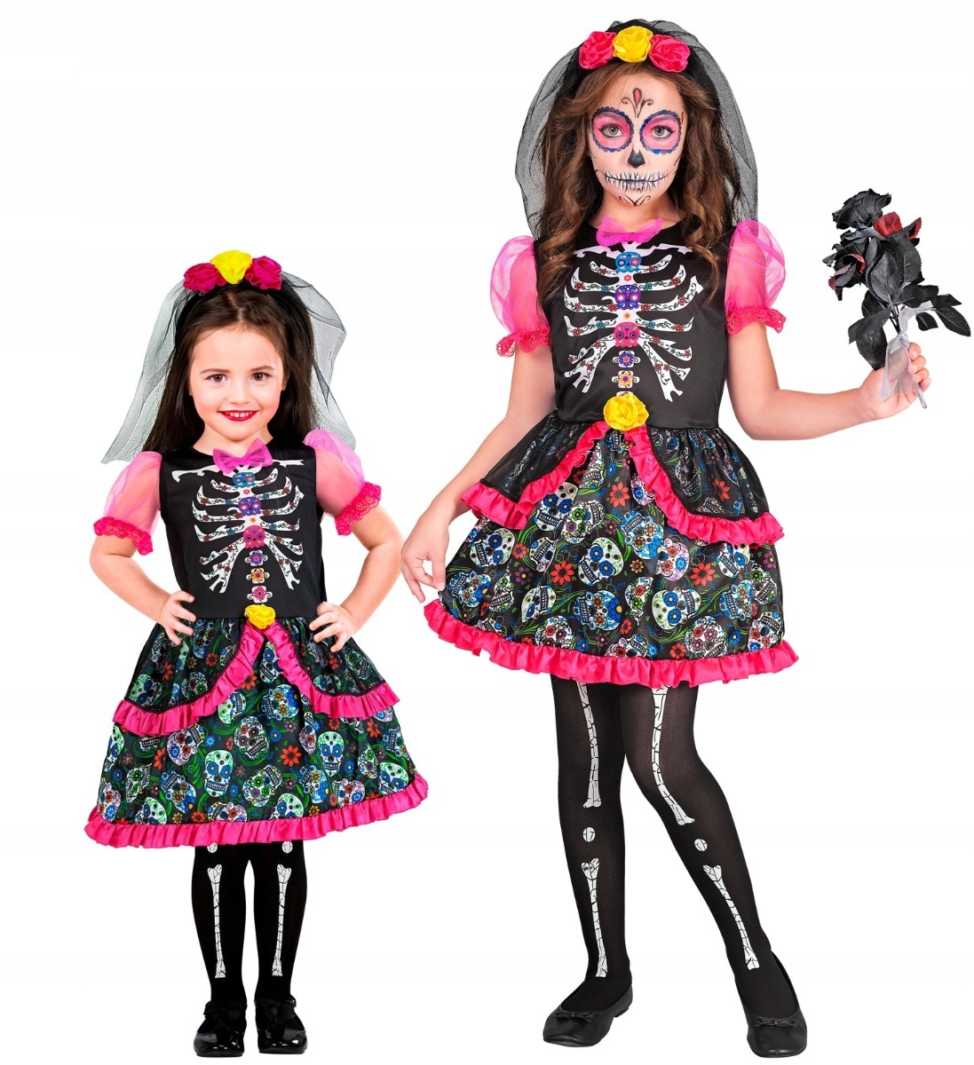 Strój Meksykanki Martwa Meksykanka Dia De Los Muertos 128
