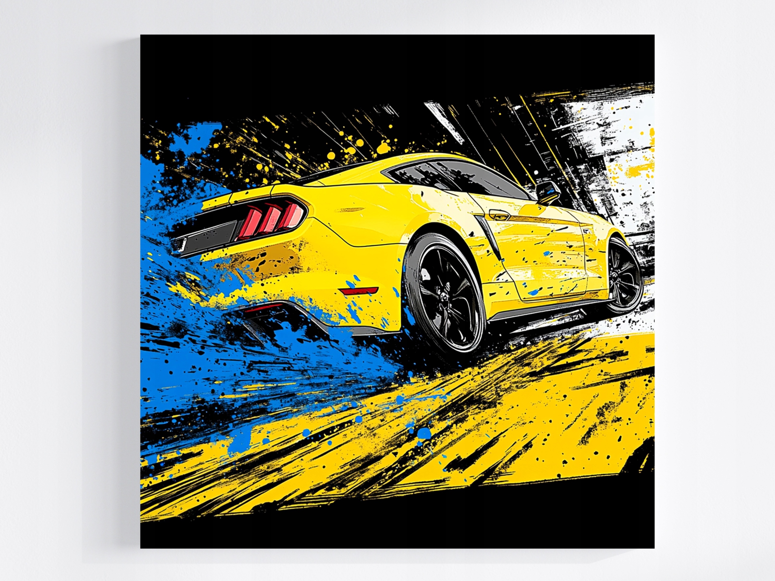 Obraz Na Plátně Canvas Graffiti Auto Sport Auto Rychlost Drift 80x80