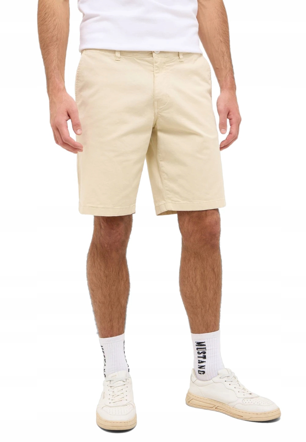 Mustang pánské krátké kraťasy elegantní bavlněné béžové 33