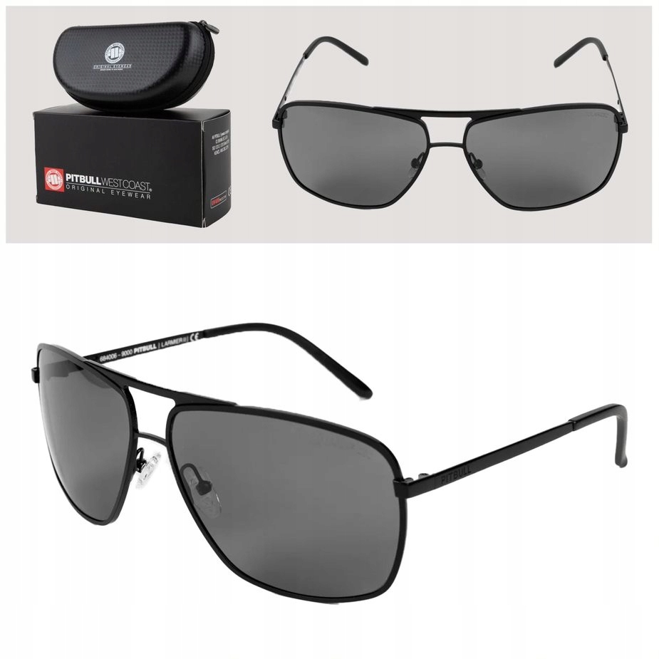 Sluneční brýle s polarizací PitBull „larmier II“ – černé