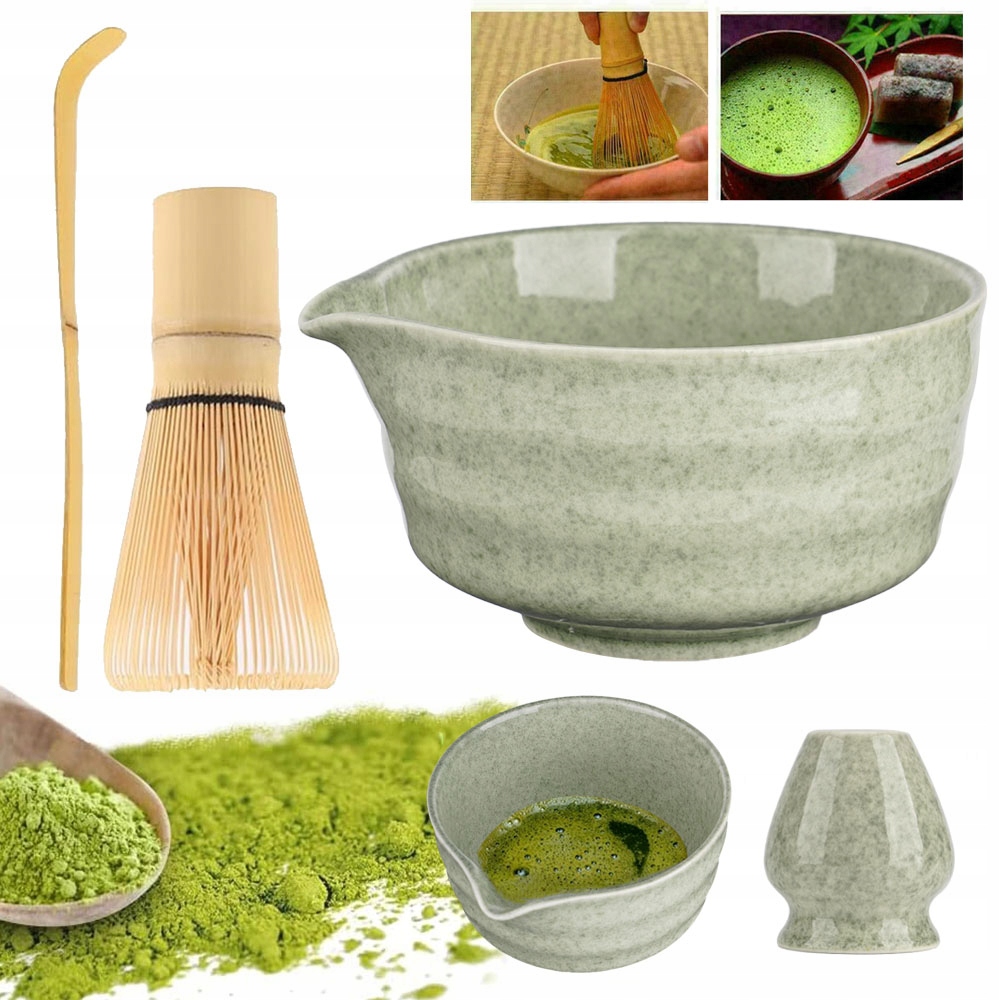Levně Metla Chasen A Keramická Miska Na Matcha Japonský Set Dárek