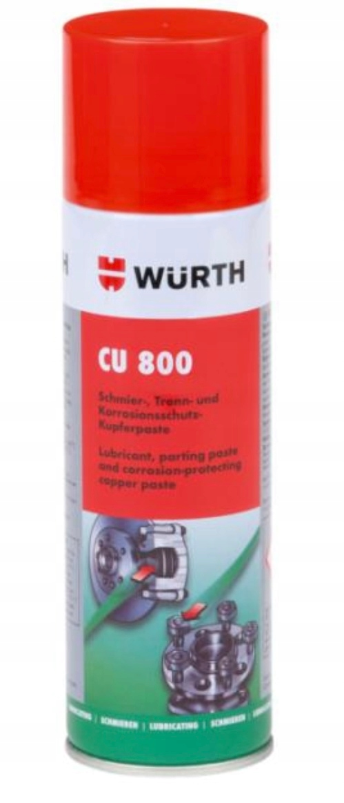 Wurth CU 800 smar miedziany wysokotemperaturowy